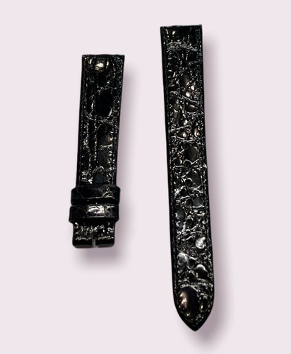 Cinturino coccodrillo nero