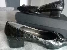 Scarpe Melluso Decollete in vernice nero A158 con fibbia