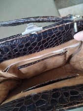 borsa donna pelle coccodrillo