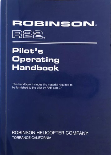 Robinson pilot operating - robinson, 22