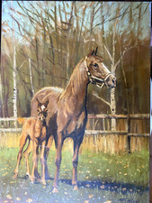 Dipinto a Olio Cavalla MT