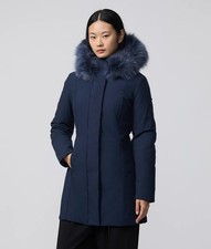 REFRIGIWEAR DONNA PIUMA PIUMINO PELLICCIA PARKA LADY TECH  FUR JACKET BLUE 400€