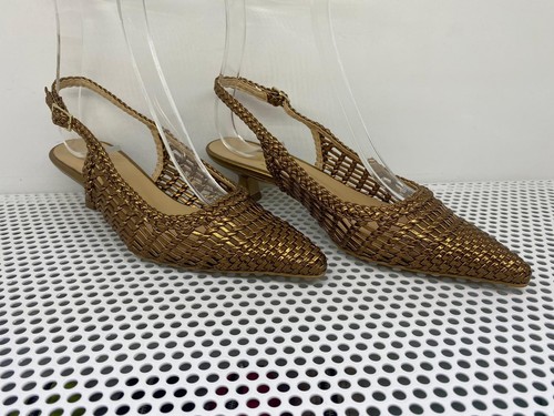 Scarpe donna slingback - scarpe, bronzo