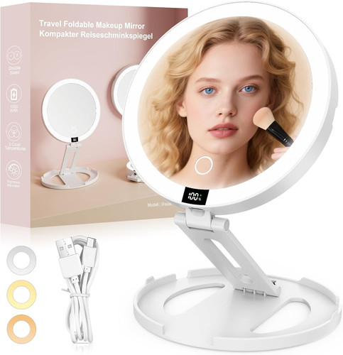 Specchio trucco con - trucco, luci