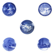 5 PIATTI PORCELLANA DANIMARCA