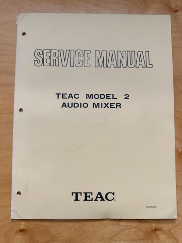Manuale servizio mixer - manuale, di