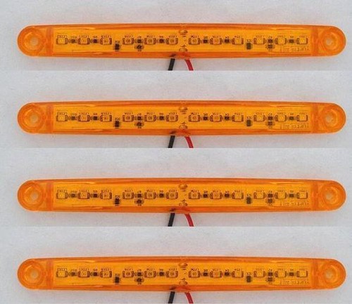 24v arancione 12led luci - arancione,