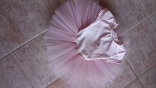 Tutù danza classica rosa bimba tg. 4/6 anni manica corta 