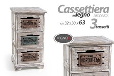 Cassettiera colonna in legno