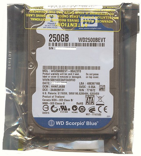 Western digital wd2500bevt 250 - digital,