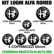 KIT LOGHI ALFA ROMEO NERI -