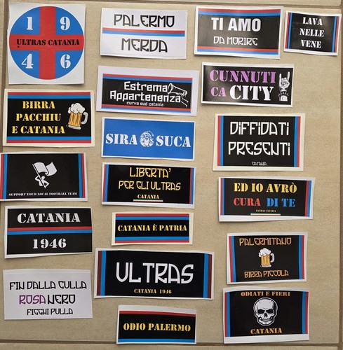 Set adesivi ultras catania - set,