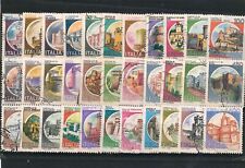 ITALIA REPUBBLICA - SERIE COMPLETA CASTELLI usata - 33 valori - 1980/94