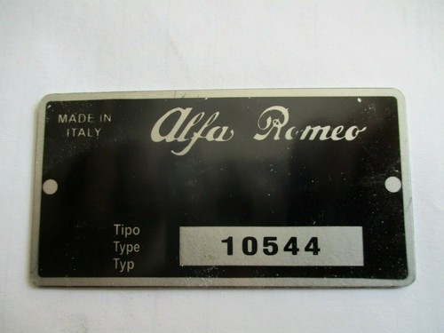 Targa alfa romeo - romeo, 1750