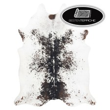 Tappeto Moderno " Cow Hide " Finta pelle Vacchetta, Mucca Bianco Braun Sale Pepe