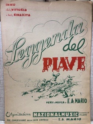 Spartito leggenda del piave - leggenda,