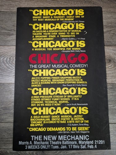 Chicago the musical mechanic - musical,