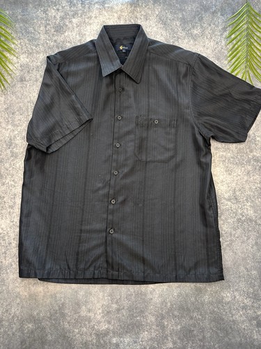Camicia gabicci nera gessato - camicia,