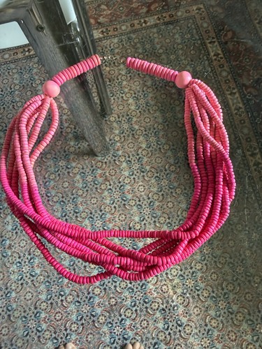 Collana perle legno - collana,, di