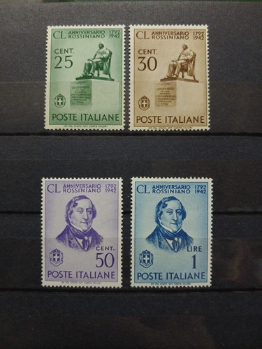 1942 regno francobolli - regno, rossini