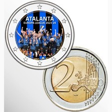 2€ EURO COLORATO - ATALANTA CAMPIONE EUROPA LEAGUE 2024