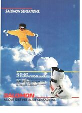 SALOMON SX 81 Lady Vintage 1986 Pubblicità Magazine italian advertising 28x21 cm