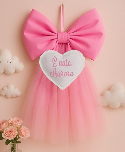 Fiocco nascita bimba - fiocco,