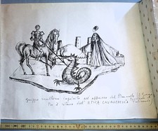 DISEGNO DI ENZA ULIANA VERONA PRINCIPESSA DI TREBISONDA+Cartolina del Pisanello