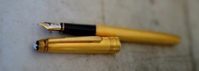 Splendido Penna Stilo MONTBLANC Pl. Oro Barley Corn - IN Massiccio 18 Carati
