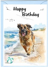 Biglietto compleanno cane Leonberger (4" x 6") - vuoto all'interno - di Starprint