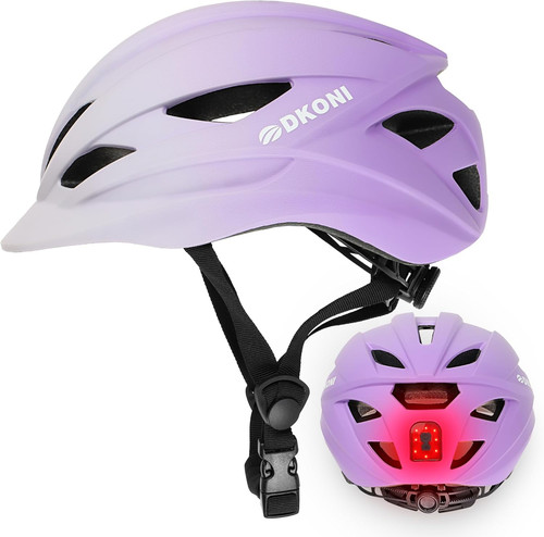 Casco bicicletta con - bicicletta, luce