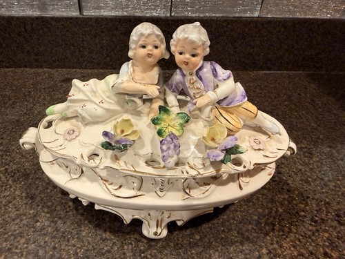 Antica ciotola capodimonte con - antica,