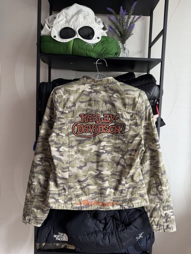 Giacca biker mimetica harley - giacca,