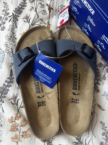 Birkenstock madrid nubuck - , bleu