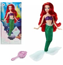 PRINCIPESSE DISNEY ARIEL LA SIRENETTA CON SPAZZOLA - BAMBOLA SNODABILE