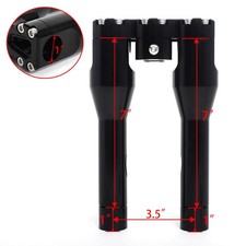 Riser da Manubrio in alluminio 7" 8" per Harley 1" Bar Dyna FXD Road Glide FLHT