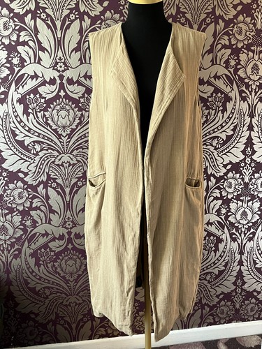Gilet lungo zara marrone - gilet,