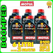 MOTUL 8100 X-CLEAN GEN2 5W40 OLIO MOTORE BMW LL-04 C3 API SP 6 LITRI 06MO43