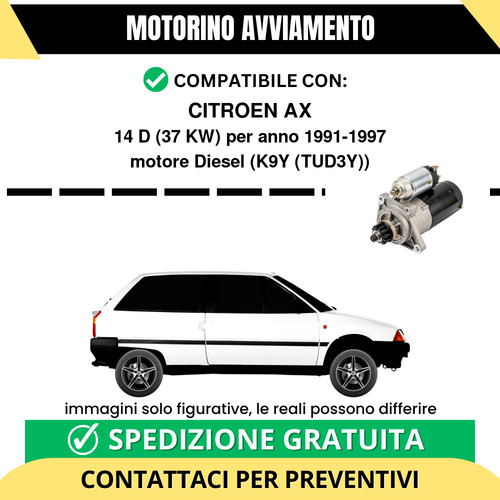 Motorino avviamento citroen - motorino, ax