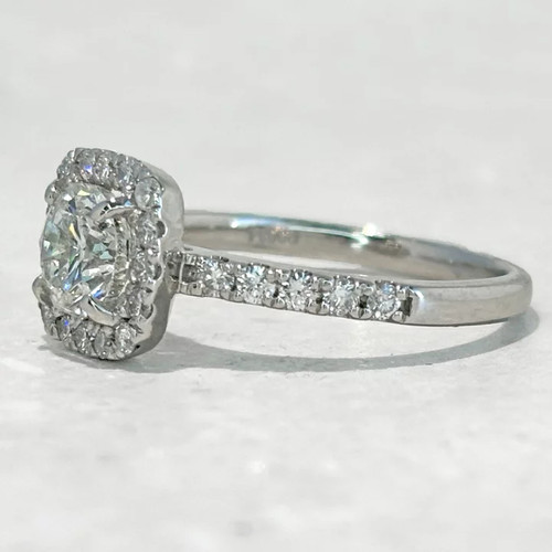 Anello pt900 solitario - anello,