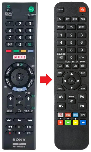 Telecomando adatto per sony - per,