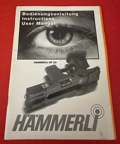 Hammerli user manual - hammerli, sp