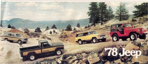 Jeep range 1978 usa - uk, &