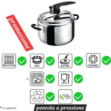 pentola a pressione 5 litri in acciaio inox diametro 22cm