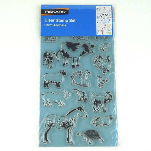 Timbri farm animals fiskars - timbri,