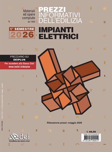 Prezzario dei 2026 impianti - 2026,