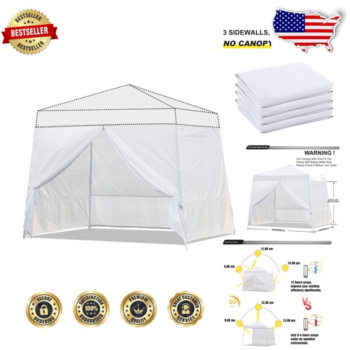 White canopy tent - canopy, walls