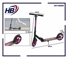 x Monopattino 2 Ruote Divertimento Bambini Ragazzi Wx-s108 Fucsia dfh