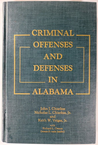 Criminal offenses and defenses - and,