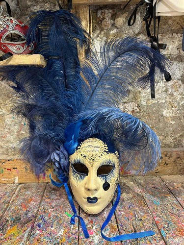Maschera carnevale decorata - maschera, di